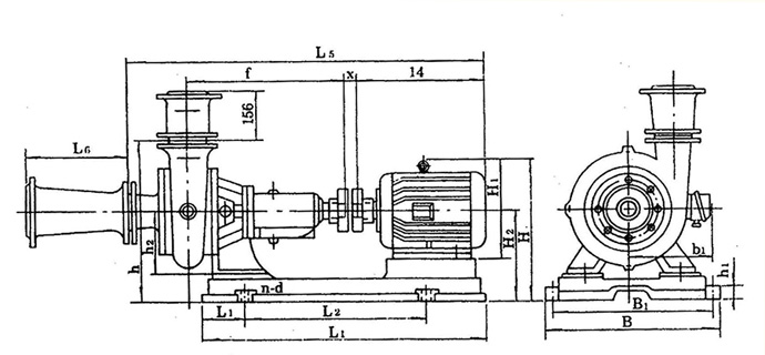 PW、PWF型懸臂式離心污水泵